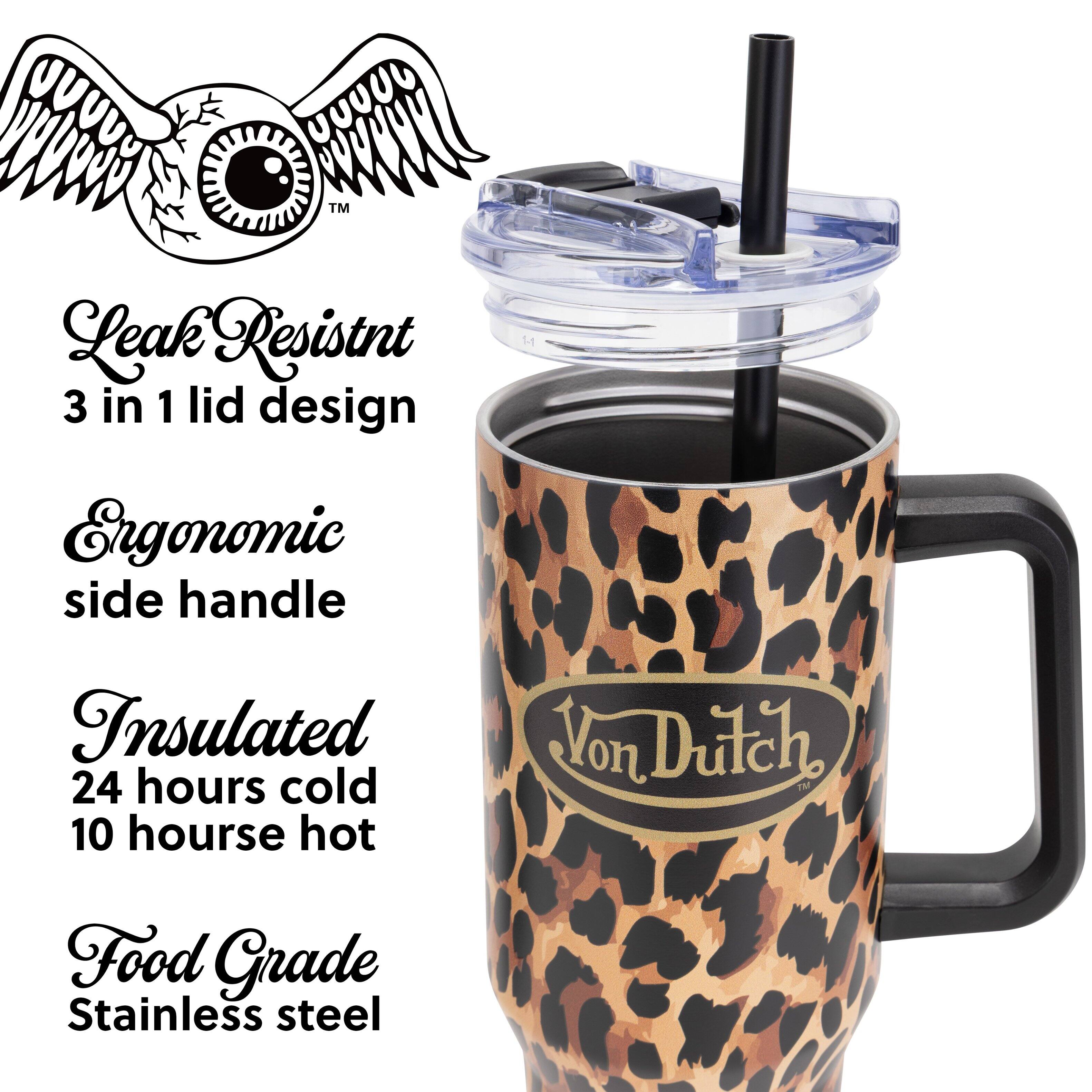 Leak Resistant  
3 in 1 lid design  
Ergonomic side handle  
Insulated  
24 hours cold  
10 hours hot  
Food Grade Stainless steel