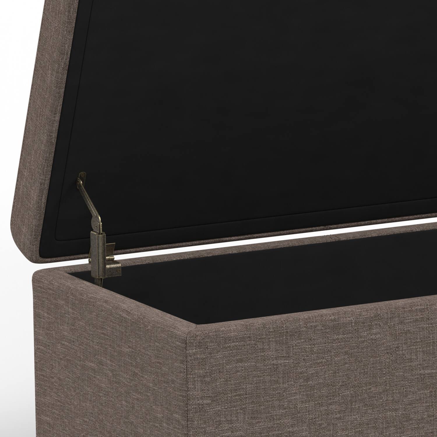 Alt View 14. Simpli Home - Avalon Extra Large Storage Ottoman Bench - Fawn Brown.