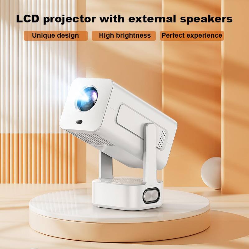 LCD projector with external speakers  
Unique design  
High brightness  
Perfect experience