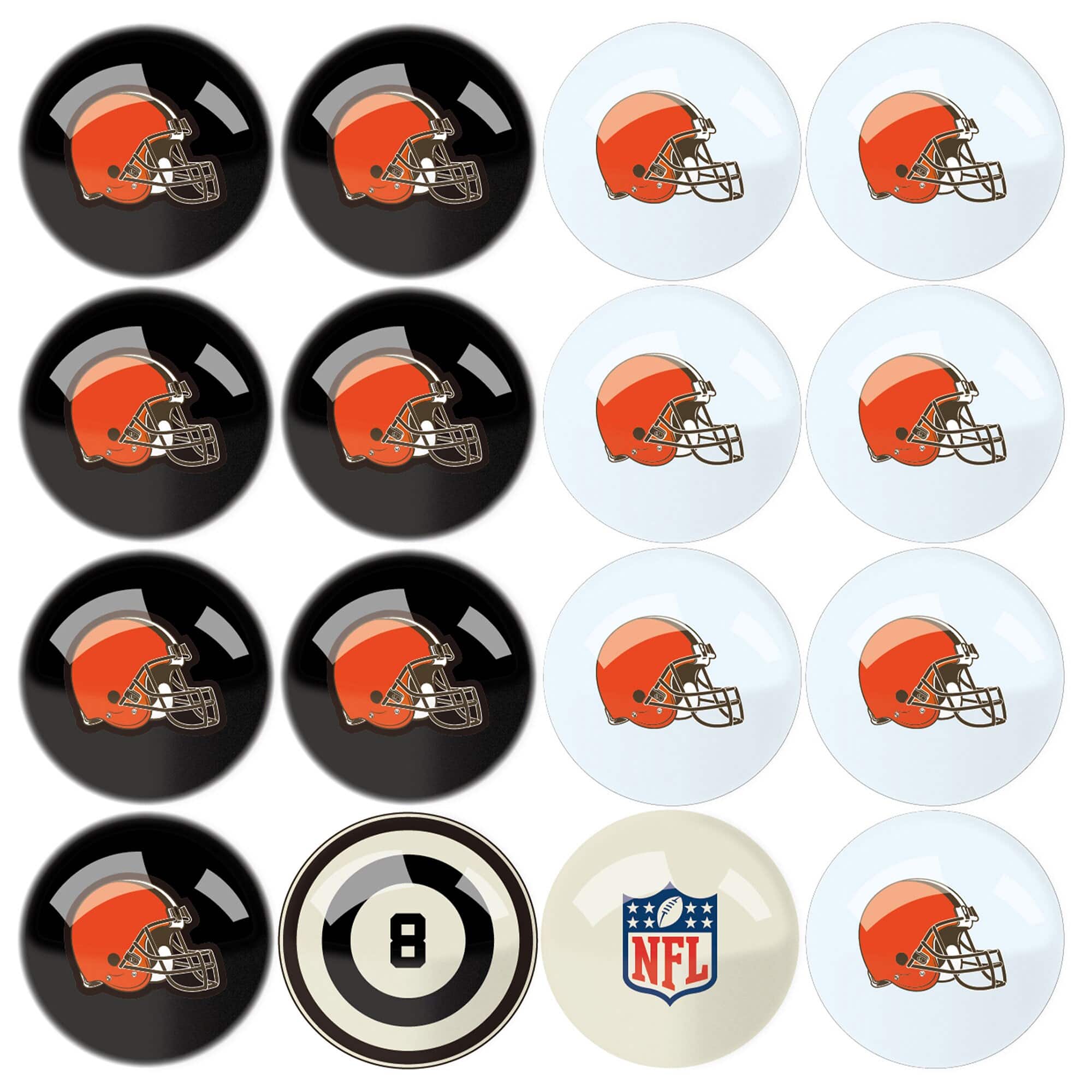 Imperial - Cleveland Browns Billiard Ball Set with Numbers - Multicolor price history on PriceWatchPro