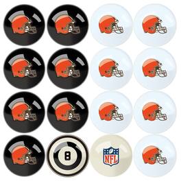 Imperial - Cleveland Browns Billiard Ball Set with Numbers - Multicolor
