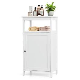 Kadyn - Floor Cabinet Multifunction Storage Rack Organizer Stand, Bathroom Cabinets for Entryway Storage, Home Office Furniture - White
