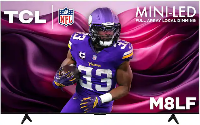 TCL MINI-LED NFL Vounos FULL ARRAY LOCAL DIMMING 3 32 C .. NFL PALE VIKINGS 33 M8LF