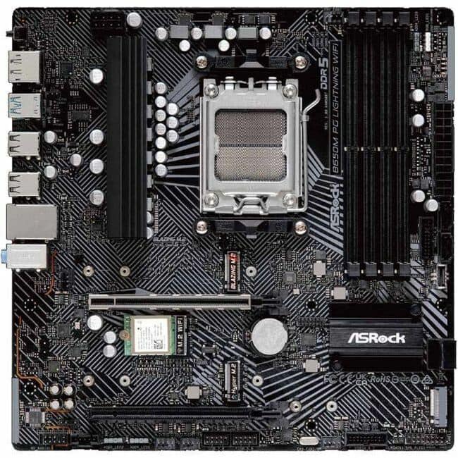 ASRock - B650M PG LIGHTNING WIFI Gaming Desktop Motherboard