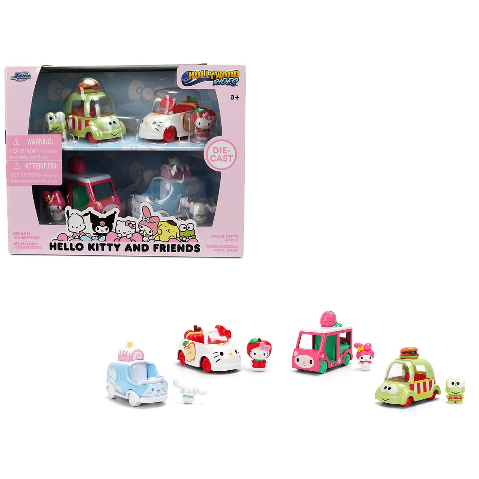 """Hello Kitty and Friends"" Set of 4 Diecast Figures and Cars ""Hollywood Rides"" Series Diecast models by Jada" price history on PriceWatchPro