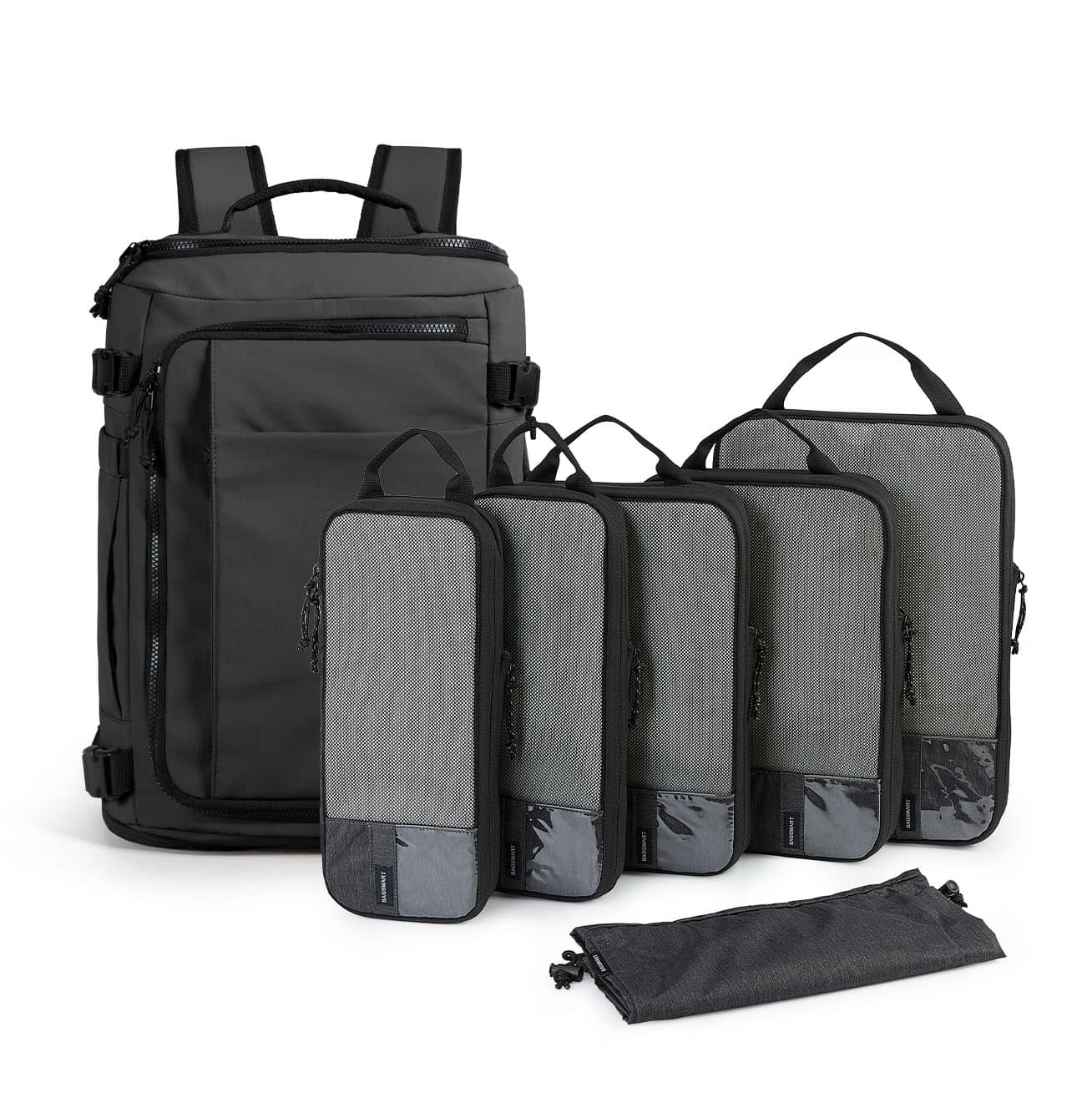 Bagsmart - Blast Travel Backpack with Packing Cubes Set, Carry On Luggage Backpack for Travel, Work & Weekend Trips - Black price history on PriceWatchPro