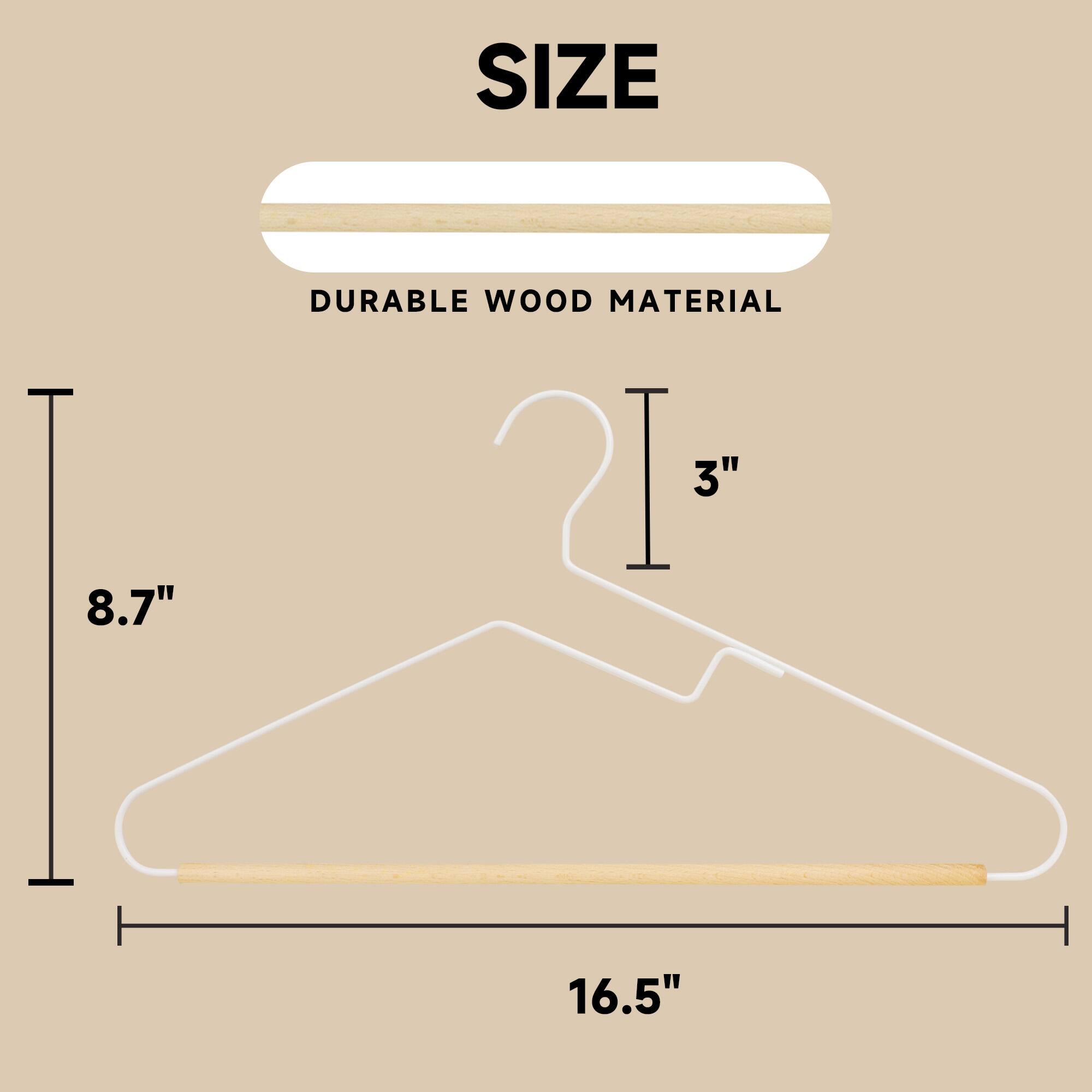 SIZE  
DURABLE WOOD MATERIAL  
8.7"  
3"  
16.5"