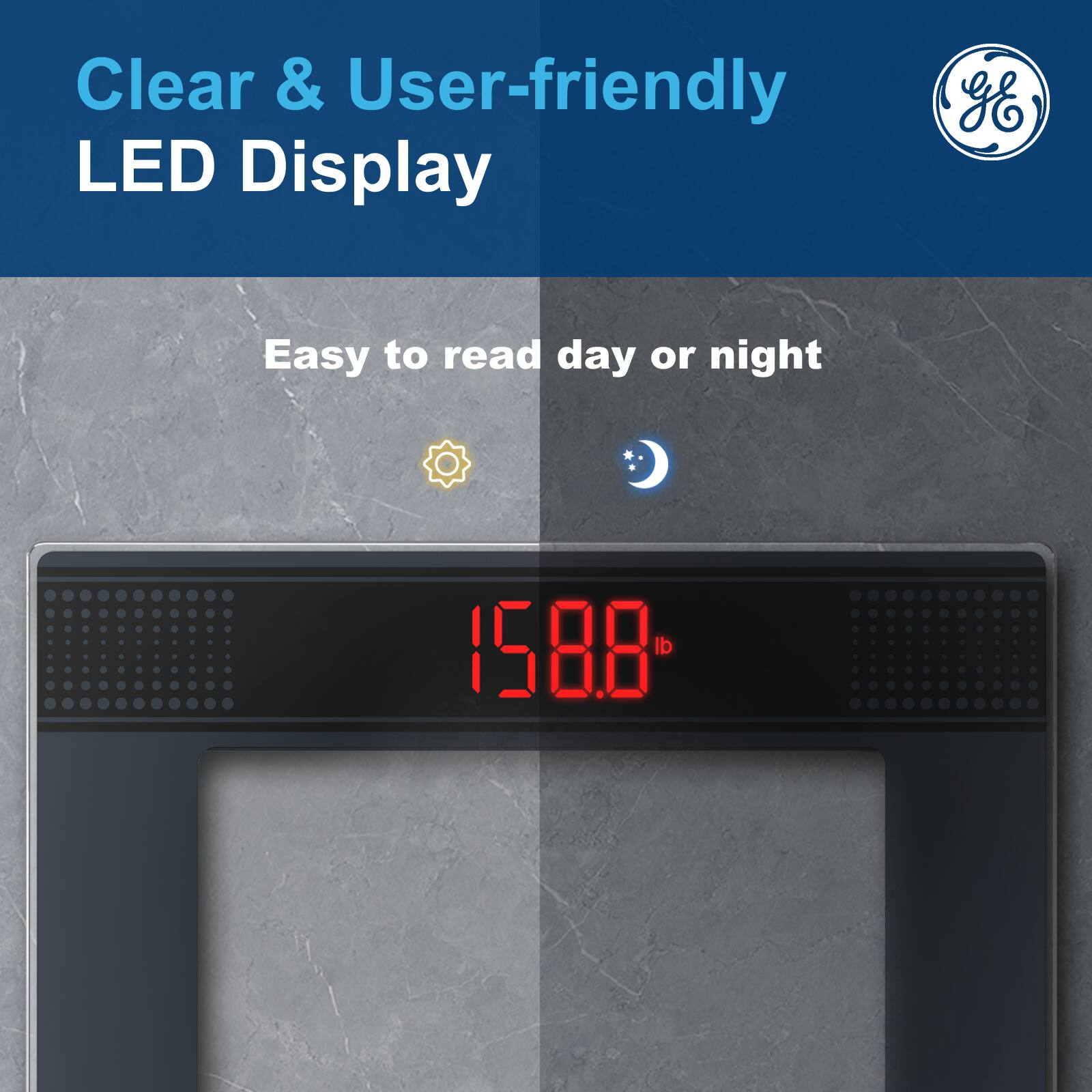 Clear & User-friendly LED Display  
Easy to read day or night  
158.8 lb