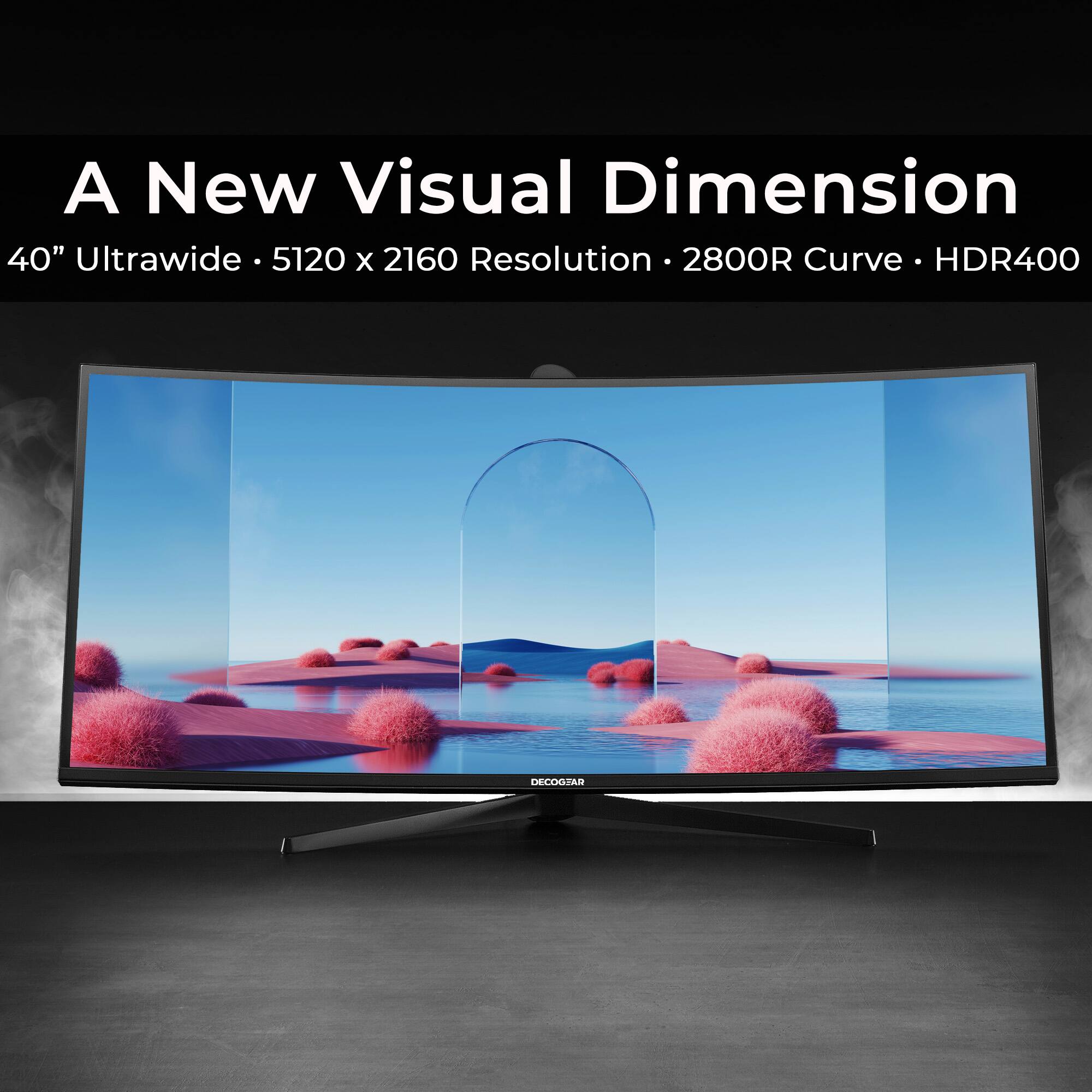 A New Visual Dimension 40" Ultrawide - 5120 x 2160 Resolution - 2800R Curve - HDR400