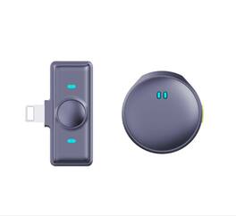 Cluzine - Lightning Wireless Lavalier Microphone for iPhone, AI Noise Reduction, Plug & Play for Vlog & Live Streaming
