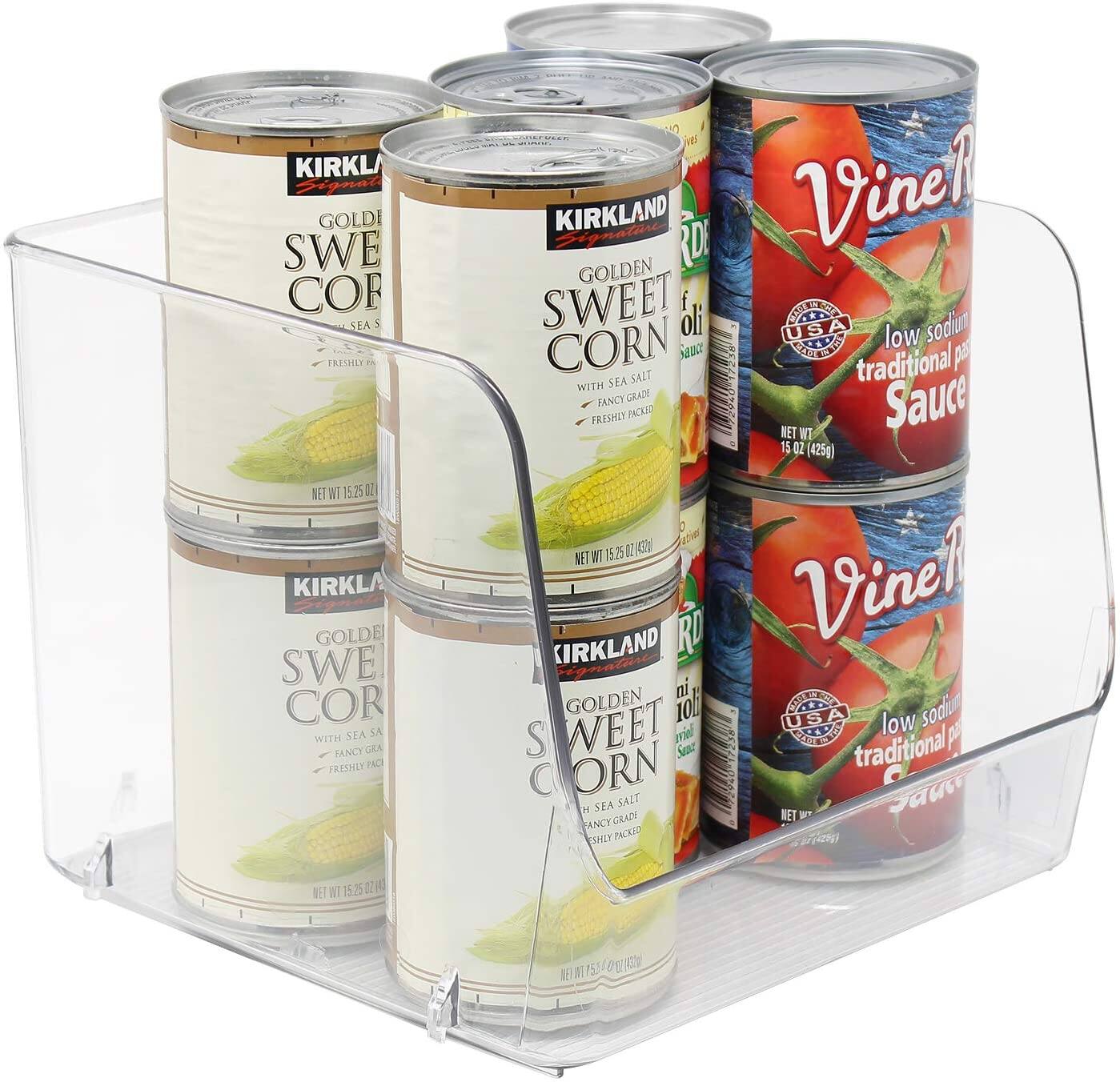 KIRKLAND GOLDEN SWEET CORN  
WITH SEA SALT  
FANCY GRADE  
FRESHLY PACKED  
NET WT 15 OZ (425g)  

Vine-Ridge  
low sodium traditional pasta Sauce  
FANCY GRADE  
NET WT 15 OZ (425g)  

KIRKLAND GOLDEN SWEET CORN  
WITH SEA SALT  
FANCY GRADE  
FRESHLY PACKED  
NET WT 15 OZ (425g)  

Vine-Ridge  
low sodium traditional pasta Sauce  
FANCY GRADE  
NET WT 15 OZ (425g)