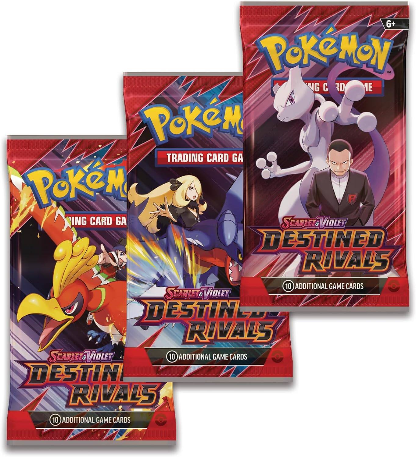 6+ Pokémon Trading Card Game Scarlet & Violet Destined Rivals 10 Additional Game Cards