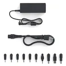 Front. Epicka - Universal 90W Laptop Charger - Black.