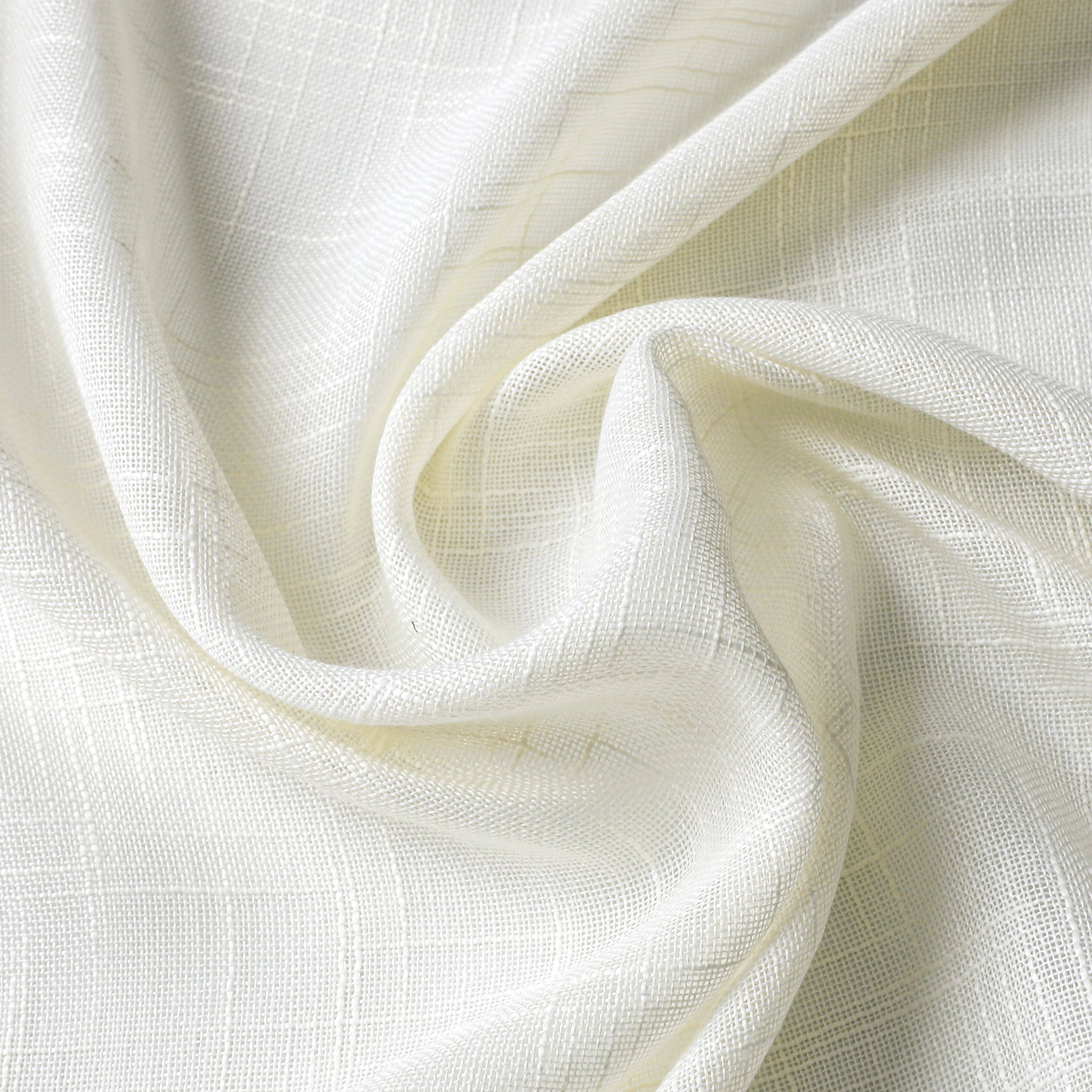 Alt View 1. Kate Aurora - Kate Aurora 2 Pack Lux Thread Premium Woven Grommet Top Sheer Curtain Panels - Beige - Beige.