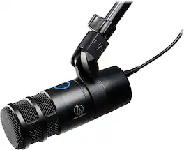 Audio-Technica - AT2040USB Hypercardioid Dynamic USB Podcast Microphone, Black