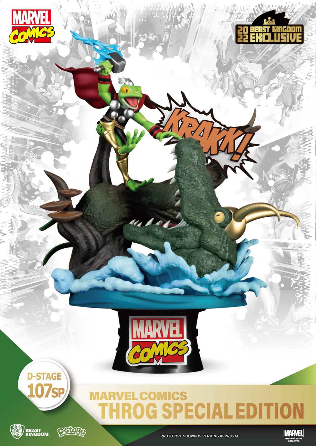 MARVEL COMICS 20 BEAST KINGDOM 22 EXCLUSIVE KRAKKI MARVEL COMICS D-STAGE 107SP MARVEL COMICS THROG SPECIAL EDITION. PROTOTYPE SHOWN IS PENDING APPROVAL. MARVEL.COM