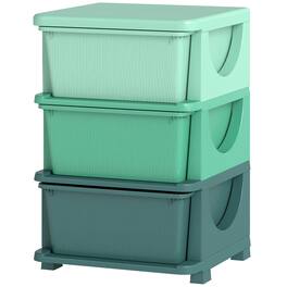 Qaba - Tier Kids Storage Unit - Green
