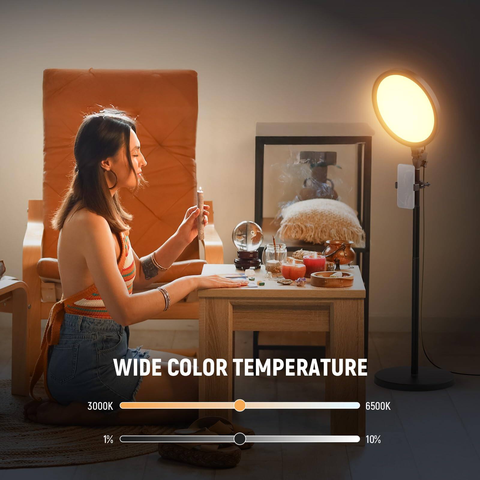 WIDE COLOR TEMPERATURE  
3000K 6500K  
1% 10%