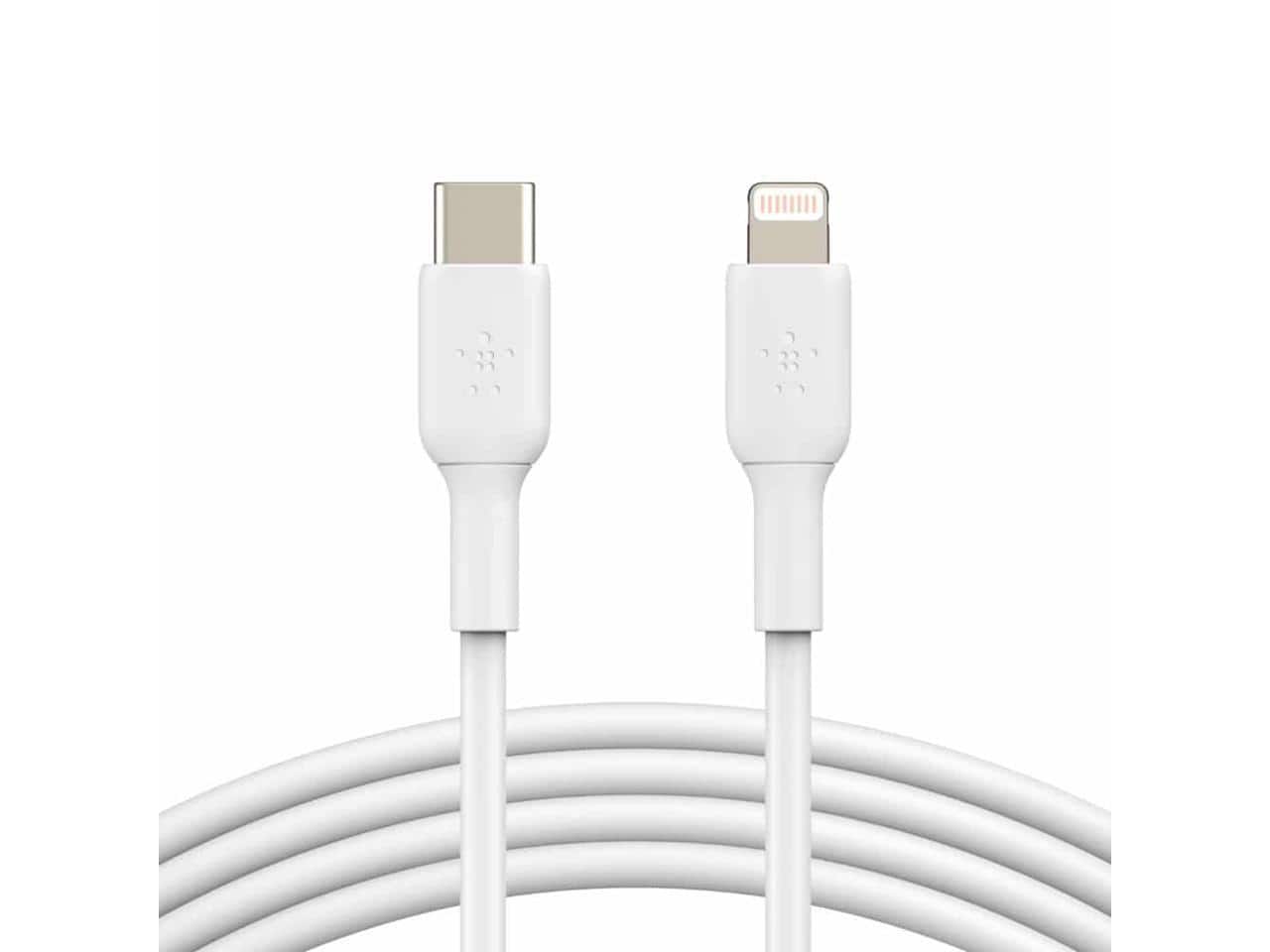 Belkin - CAA003bt1MWH White BOOST CHARGE USB-C Cable with Lightning Connector