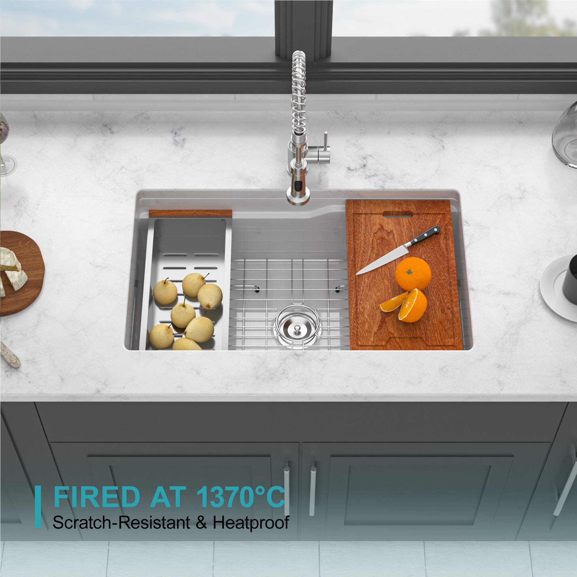 FIRED AT 1370°C  
Scratch-Resistant & Heatproof