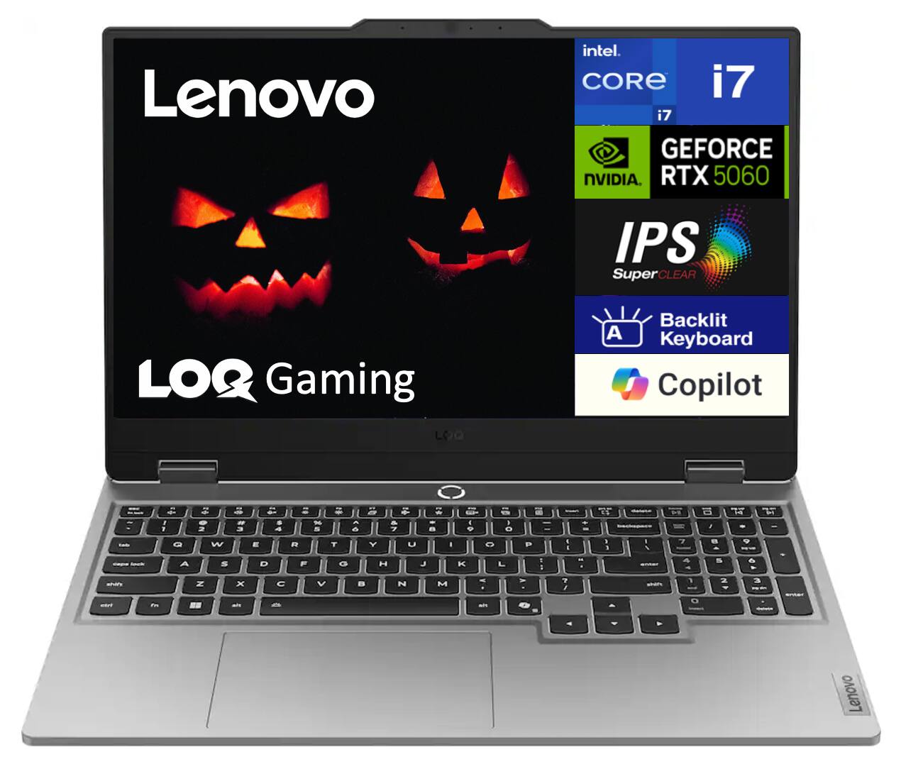 Lenovo Intel Core i7, NVIDIA GeForce RTX 5060, IPS SuperClear, Backlit Keyboard, Copilot