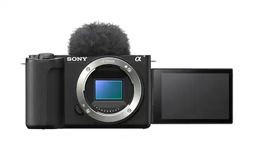 Front. Sony - Sony Alpha ZVE10 II - APS-C Interchangeable Lens Mirrorless Content Creators’ Camera (International Model).