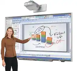 Smart Tech - Refurbished Excellent - Smart Board, Interactive Whiteboard System SB680 for Classrooms and Business 77"