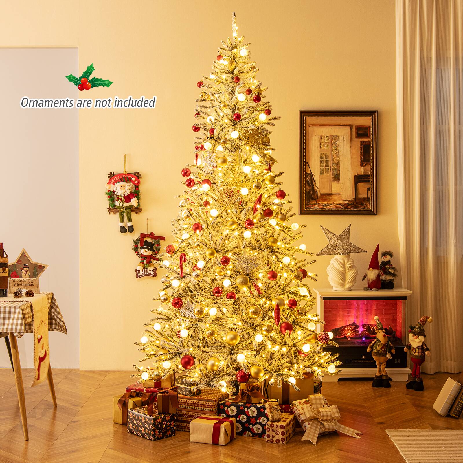 Ornaments are not included  
Merry Christmas  
Wellong's