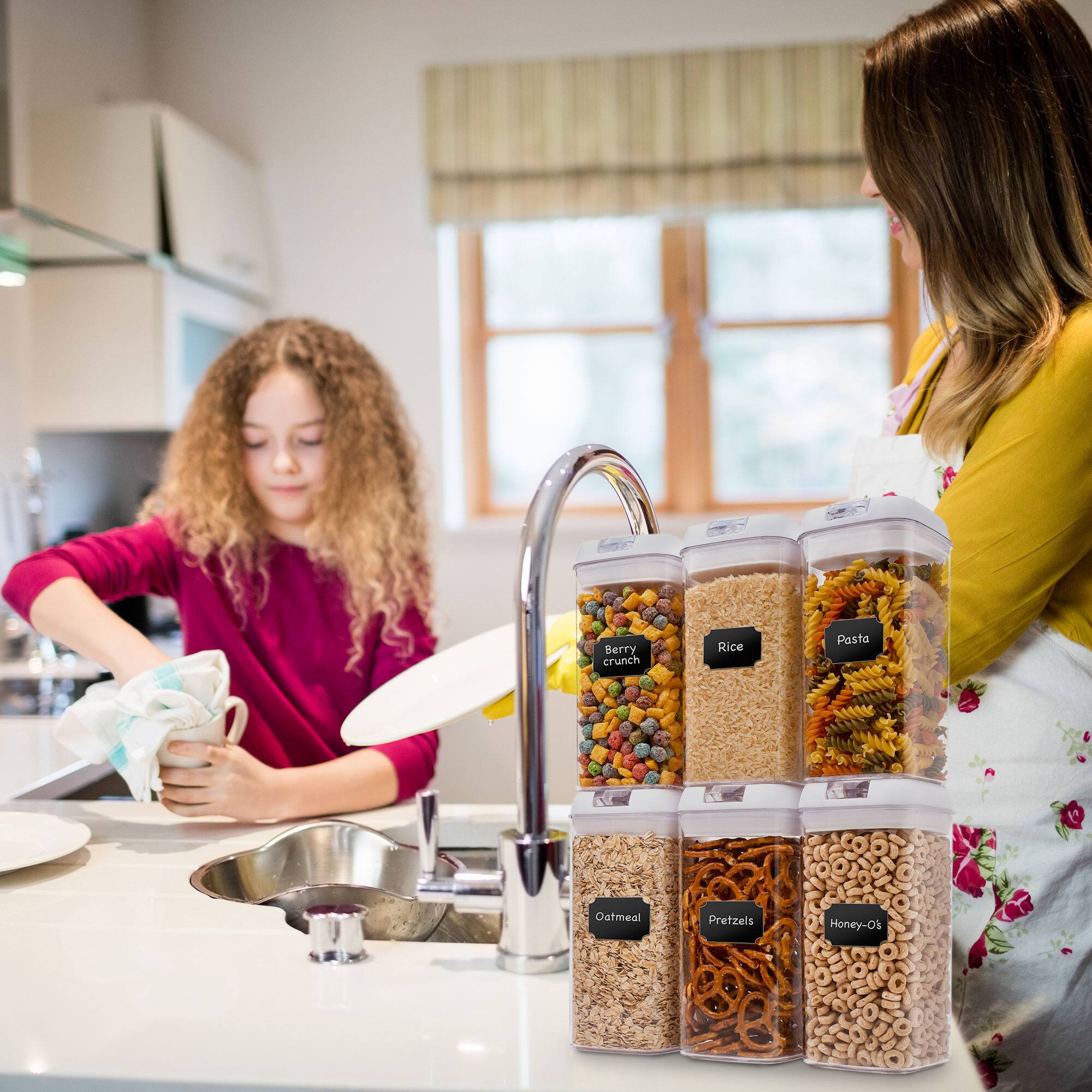 Berry crunch  
Rice  
Pasta  
Oatmeal  
Pretzels  
Honey-O's