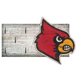 Fan Creations - Louisville Cardinals 6" x 12" Mounted Key Holder - Multicolor