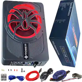 TECH SAFARI - 2025 Upgrade low Level Input Car truck Sub Built In Amplifier And Wiring Kit Amp Combo - Default