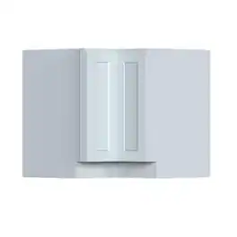 Boyel Living - 36in.W x24in.D x34.5in.H DOVE GREY LAZY SUSAN CORNER BASE Fully assembled Cabinet With One HDF Door - Gray