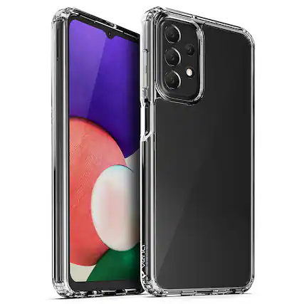 Front. Vena - Non-Slip Clear Shockproof Skin Case for Samsung Galaxy A23 5G - Clear.