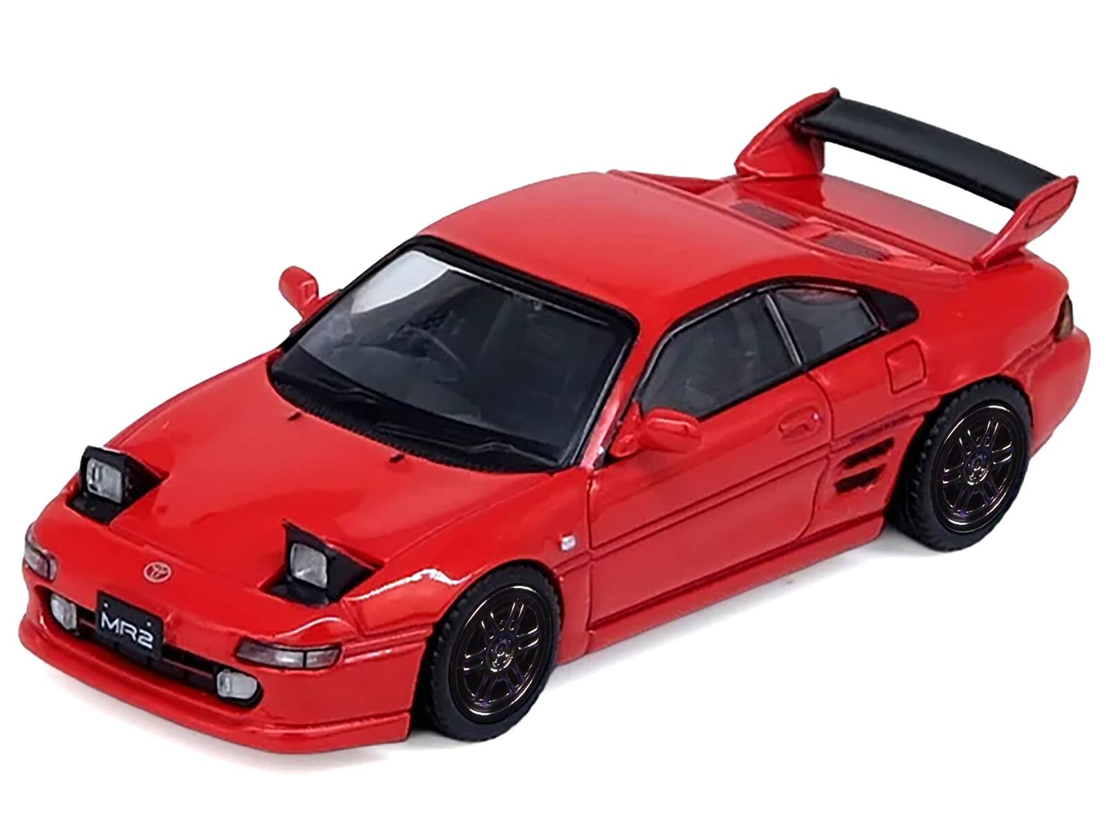 Angle. Inno Models - Toyota MR2 (SW20) RHD (Right Hand Drive) Red 1/64 Diecast Model Car by Inno Models - Red.