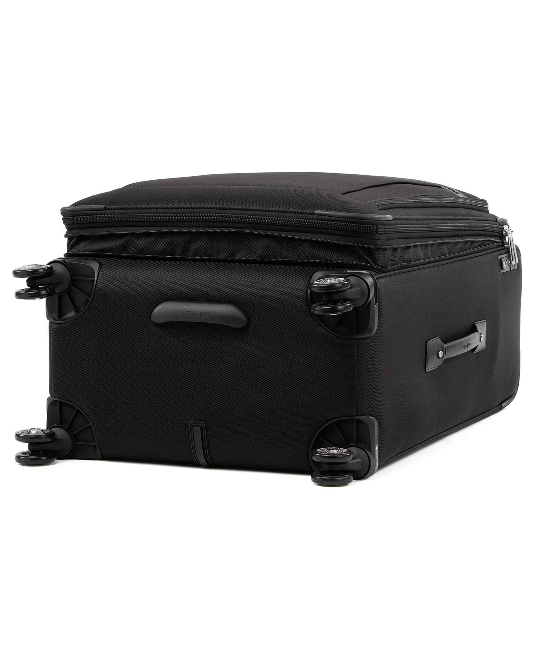 Alt View 4. Travelpro - Travelpro Platinum Elite Softside Expandable 29" Checked Spinner - Shadow Black.