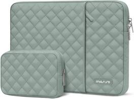 mosiso - Laptop Case Protective Sleeve 13-13.3 inch for MacBook Air Pro 13 14, HP Dell Acer ASUS Lenovo Universal Computer Bag - Antique Green