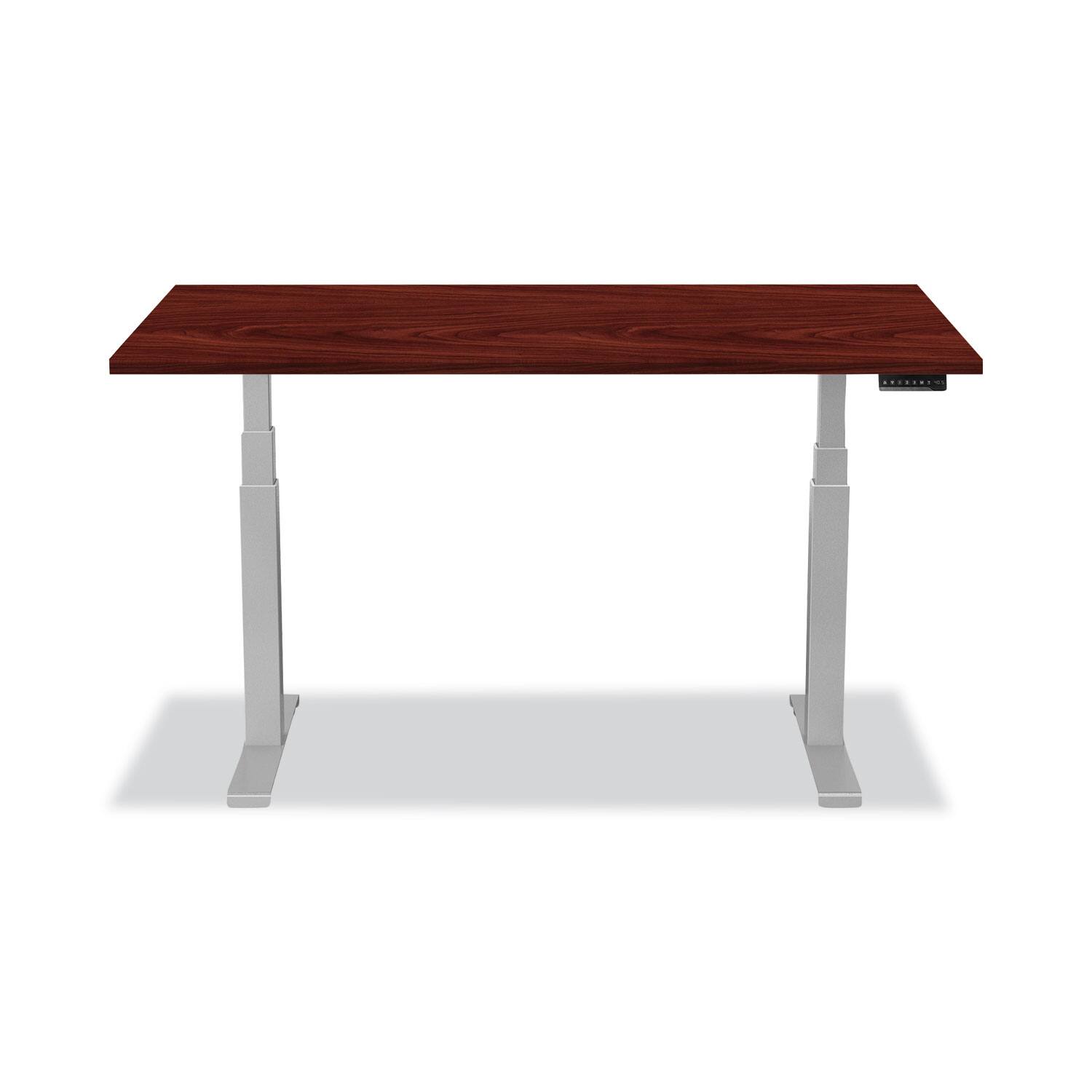 Alt View 3. Fellowes - 9650501 Levado 60 in. x 30 in. Laminated Table Top - Mahogany - Mahogany.