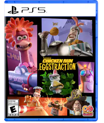 PS5 CHUCK STEALER AARDMAN CHICKEN RUN EGGSTRACTION EVERYONE EE ESRB - OG Outright Games - E (Everyone)