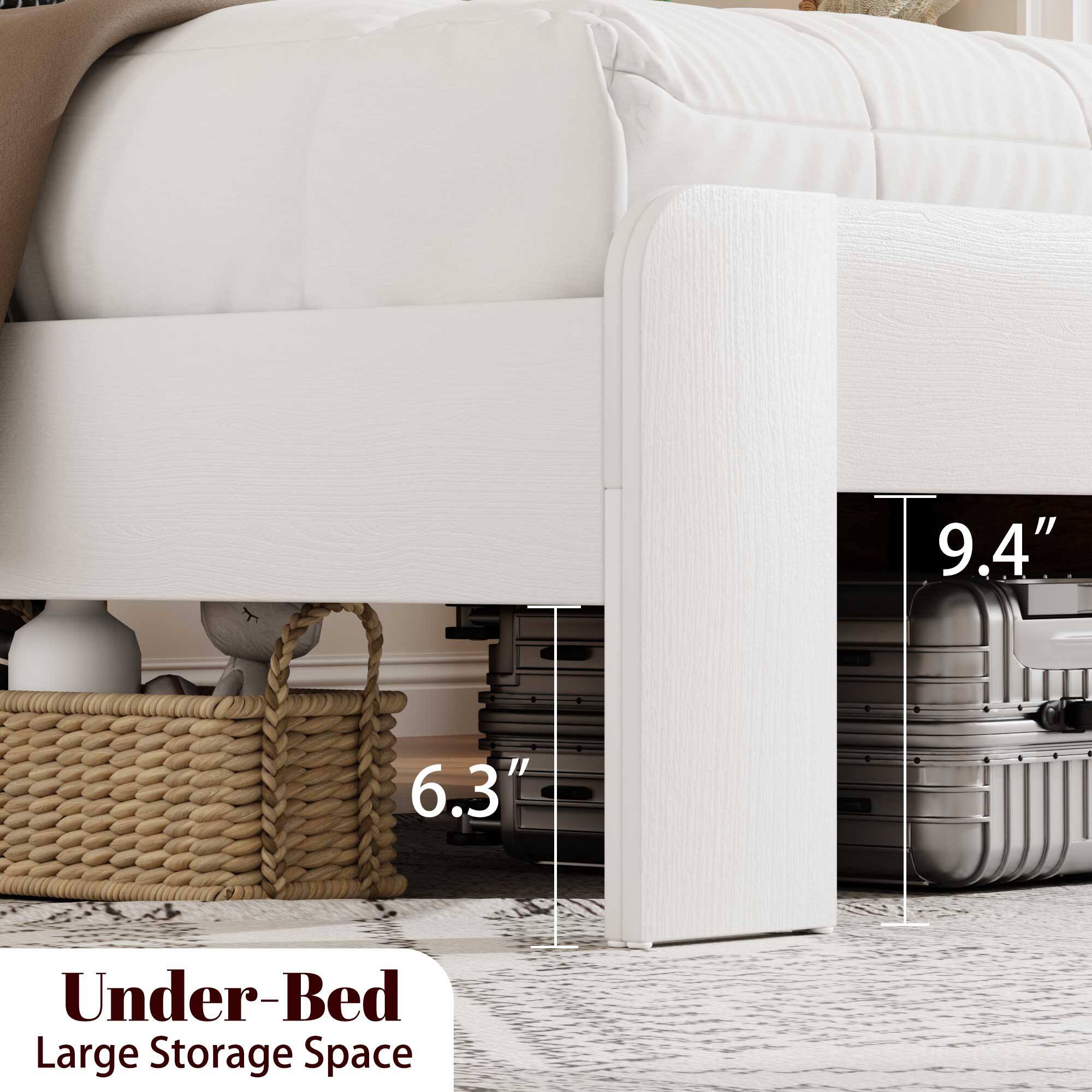 9.4" 6.3" Under-Bed Large Storage Space