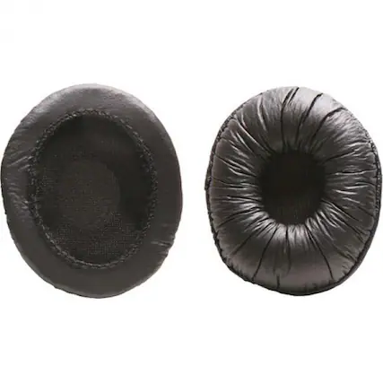 Front. Califone - Califone EP-CA2 Replacement Earcup Covers for CA-2 Headphones - Black - Foam - 1 Pair - Black.