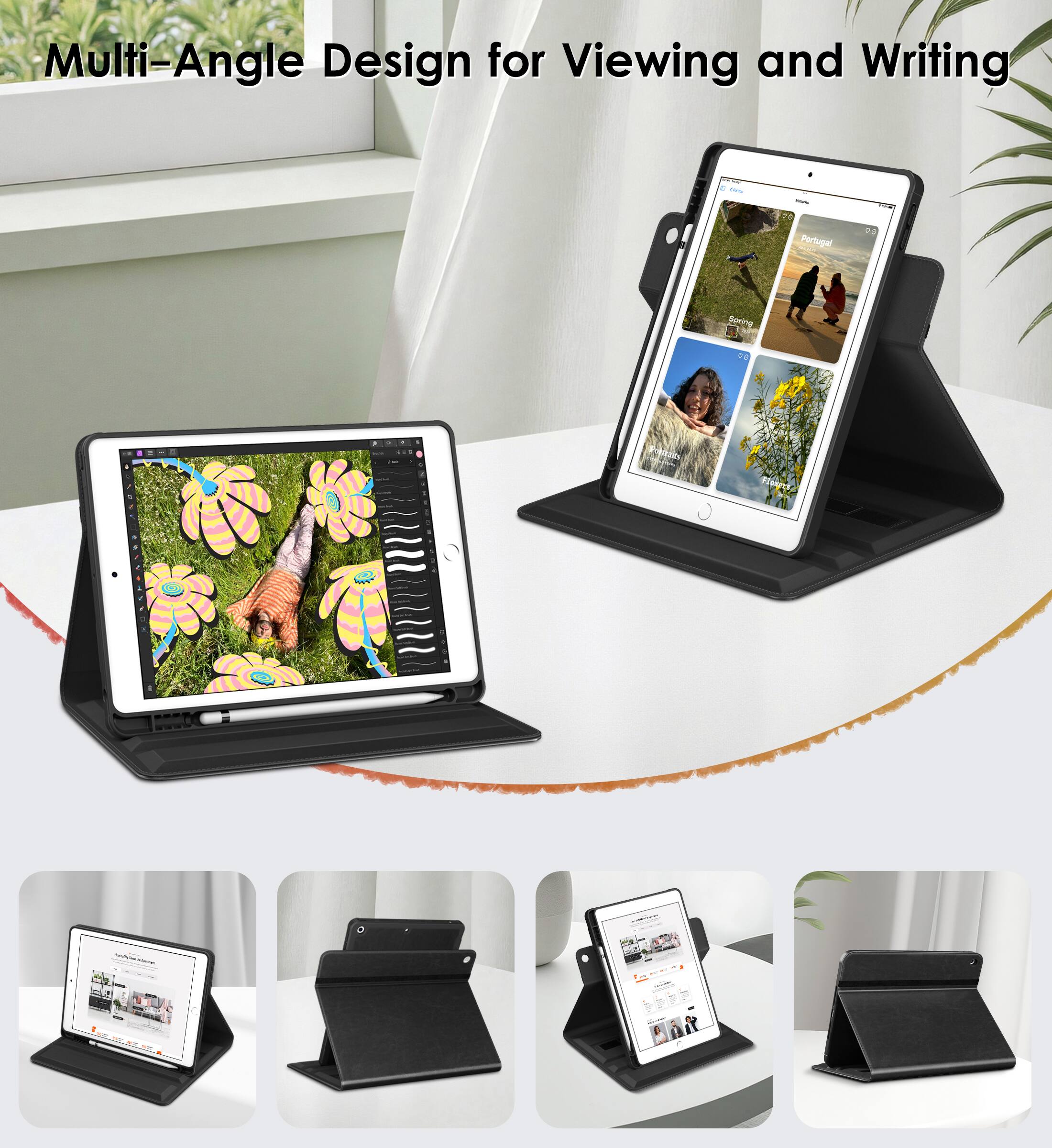 Multi-Angle Design for Viewing and Writing.