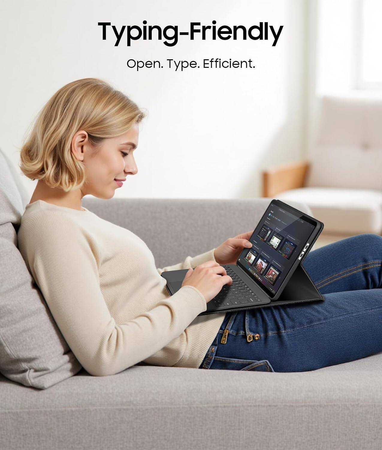 Typing-Friendly  
Open. Type. Efficient.