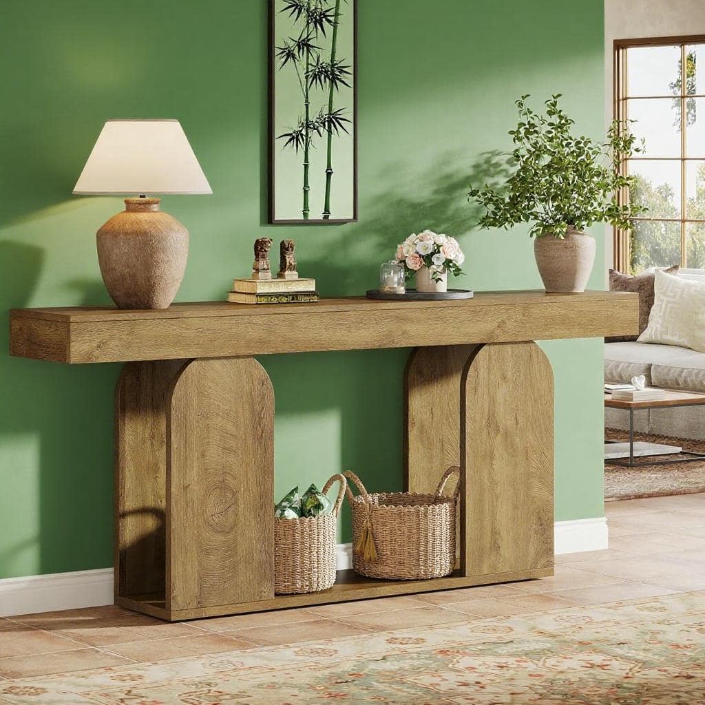 SlickBlue - Long Console Table/Living room table - Multi