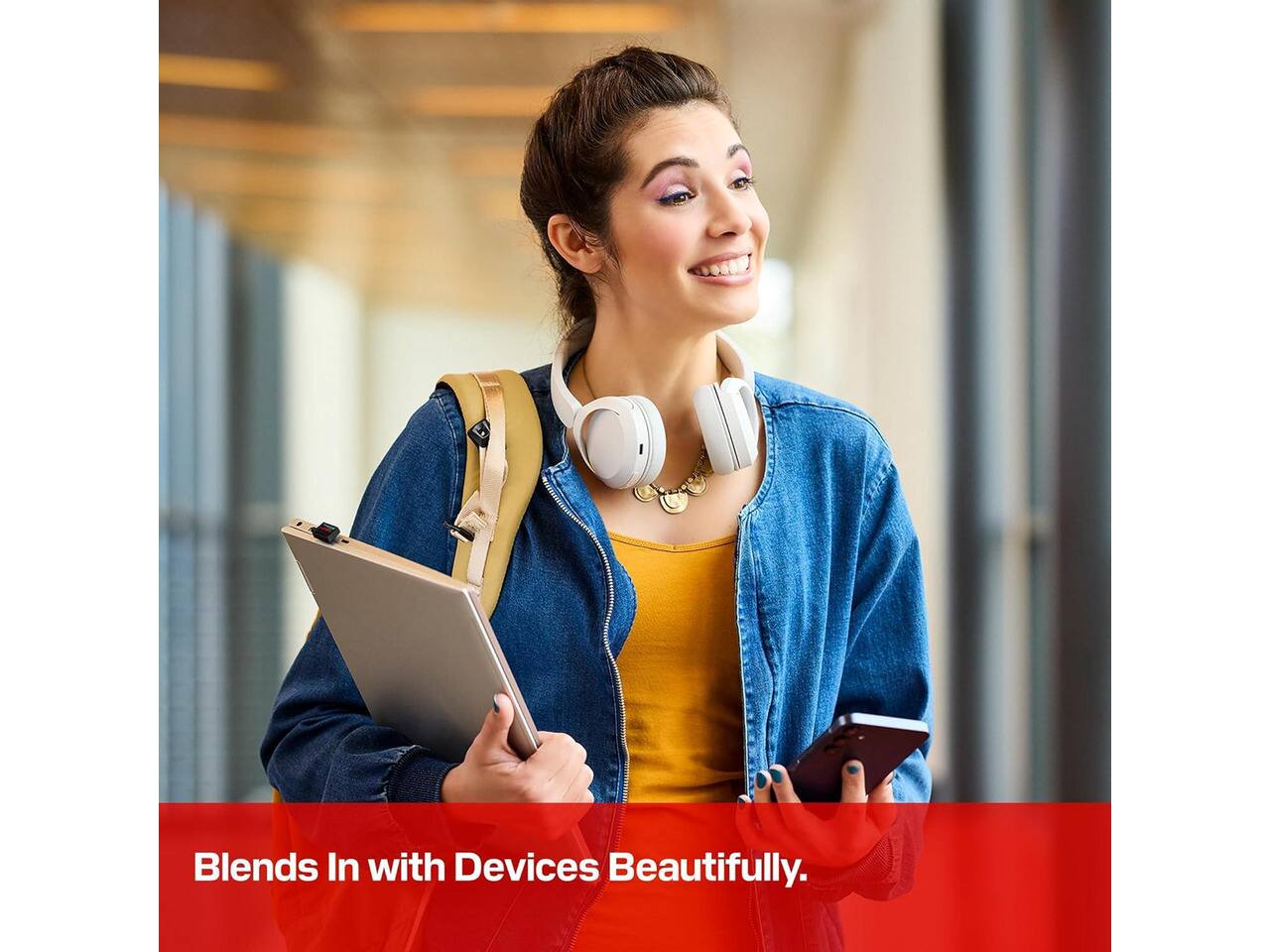 Blends In with Devices Beautifully.