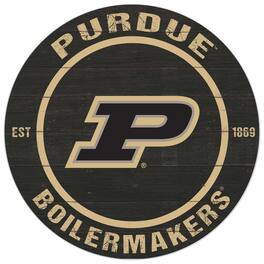 Jardine - Purdue Boilermakers 20'' x 20'' Indoor/Outdoor Circle Sign - Black