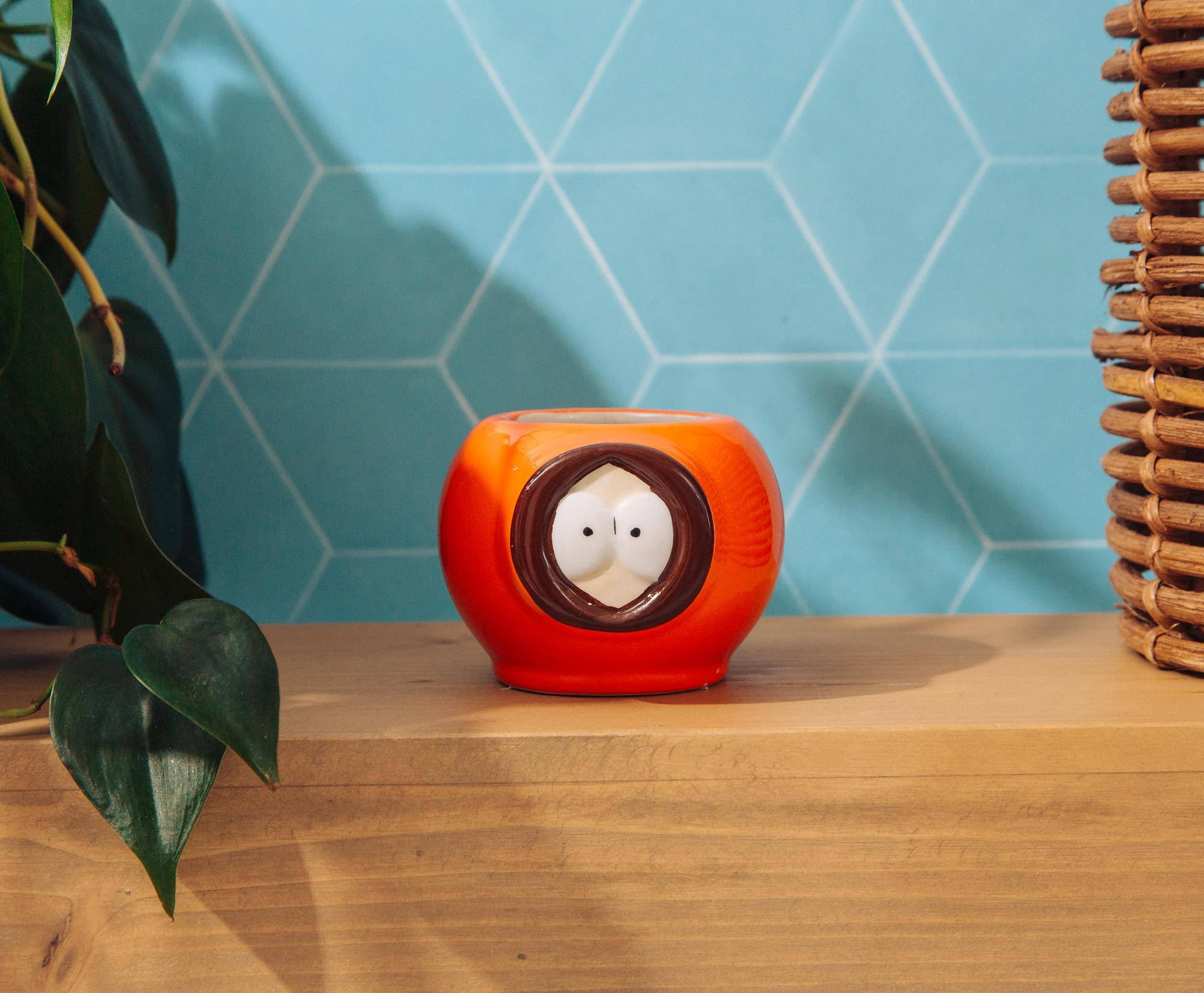 Alt View 2. South Park - South Park Kenny Face Sculpted Ceramic Mini Mug | Holds 3 Ounces - Brown.