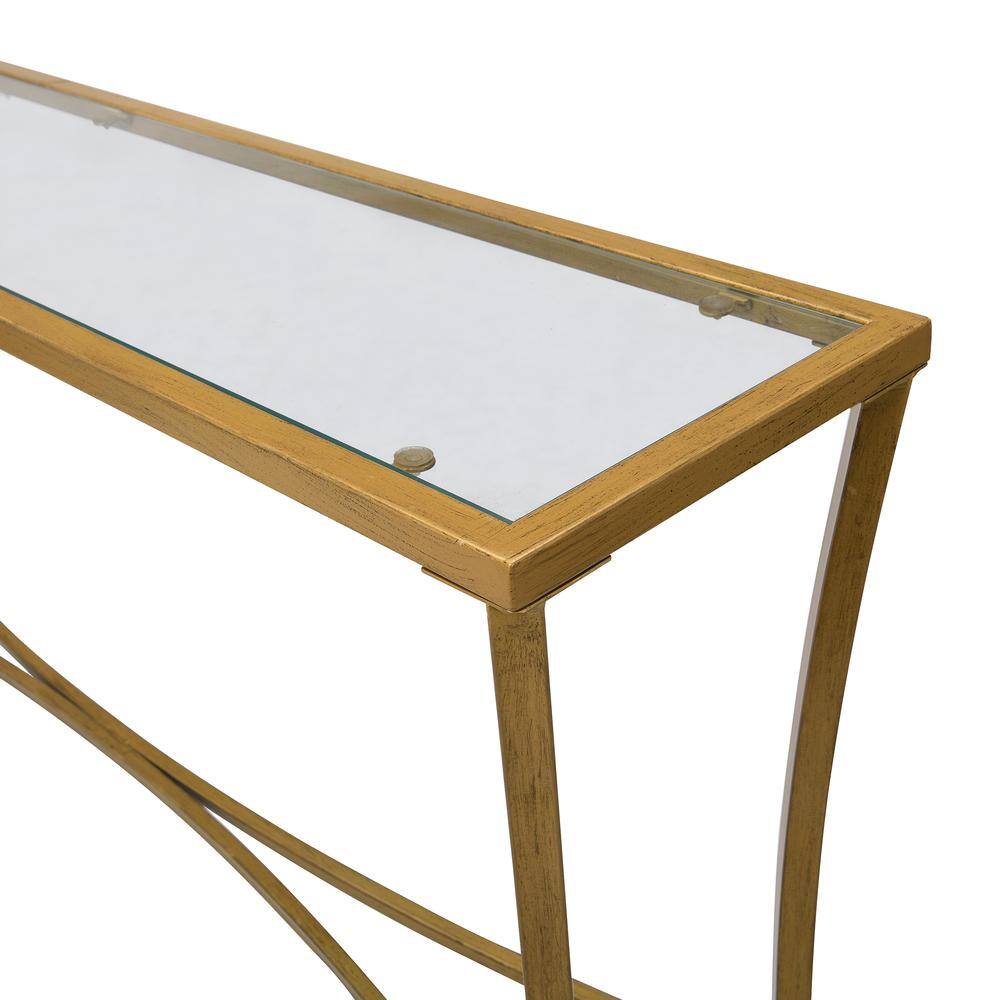 Carolina Chair & Table Palin Glass Top Console Table Antique Gold ...