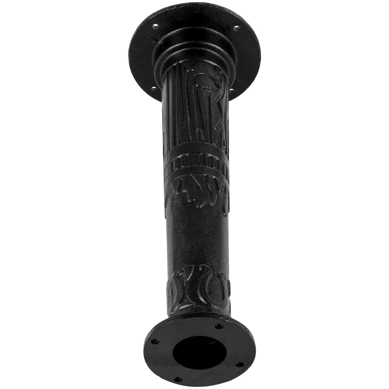 Glintex - 26" Cast Iron Hand Water Pump Stand, Antique Well Pump Base with Pre-Drilled Holes for Garden, Yard, and Outdoor Use - Black