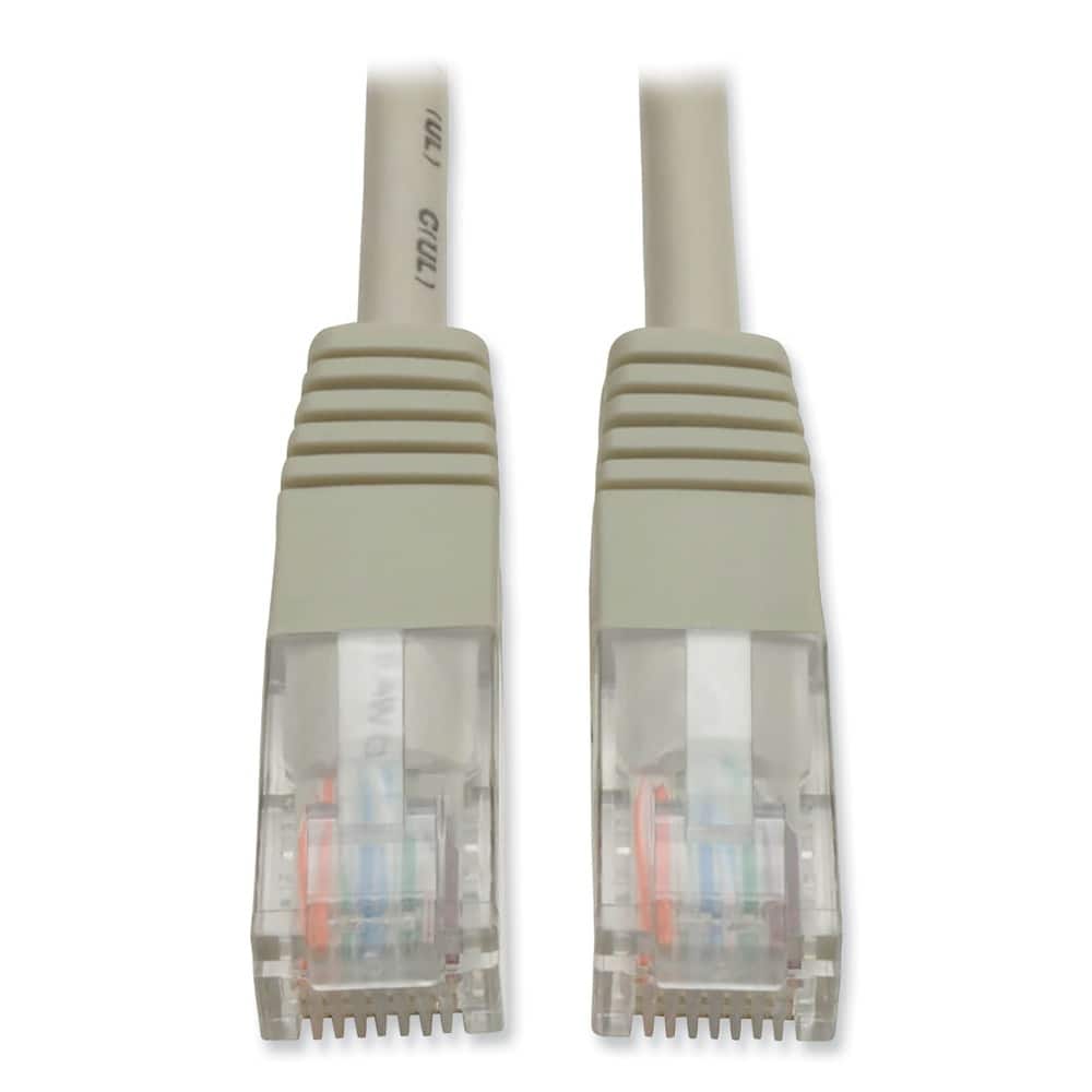 Tripp Lite - N002-100-GY Cat5e 100 ft. Molded RJ45 Cable - Gray