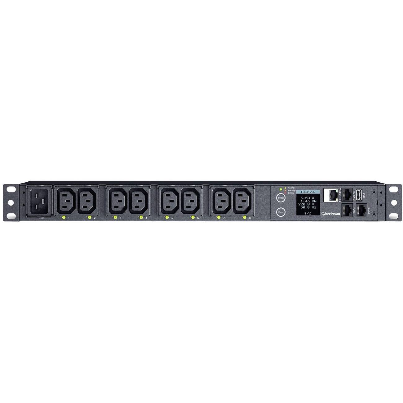 CyberPower PDU41005 Switched PDU 1U Rackmount Black - Best Buy